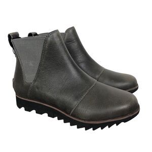 NEW Sorel Harlow Chelsea Booties in Quarry NL334-052 Women's Size 5.5